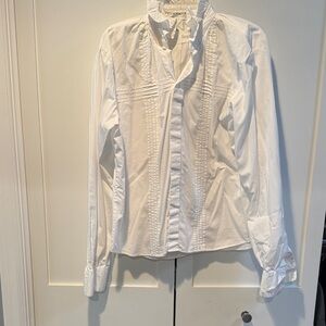 Women's White Button Down Shirt